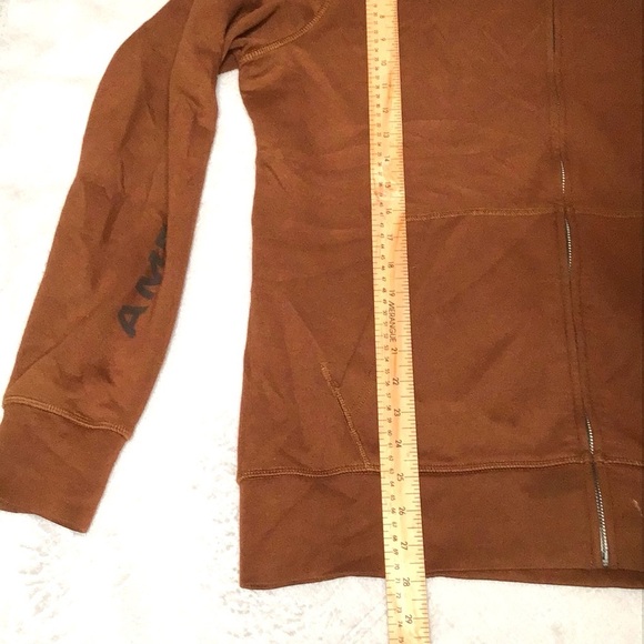 Men’s American Eagle Brown Tan Zip Up Sweatshirt Hoodie Size MT(Medium Tall) - Picture 9 of 11